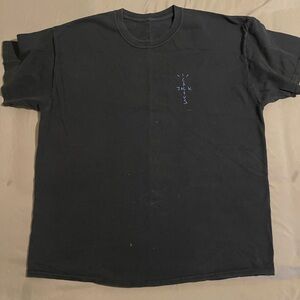 Travis Scott Black Tee with Subtle Blue Detail